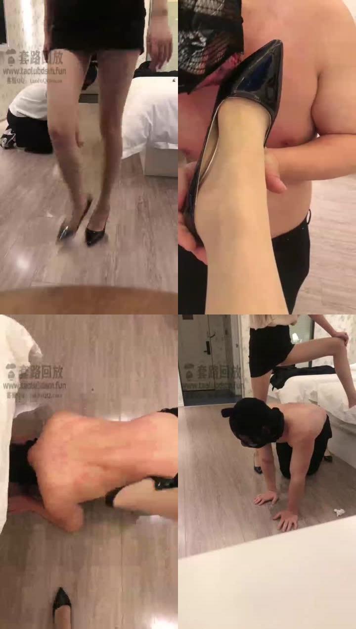 【木玖s】肉丝高跟鞋上课