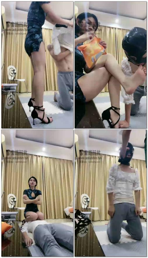 【大连欣妍S】大连长腿双主玩狗暴力玩狗