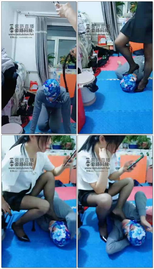 【麒麟女皇】舔丝袜脚，坐脸，踩脖子