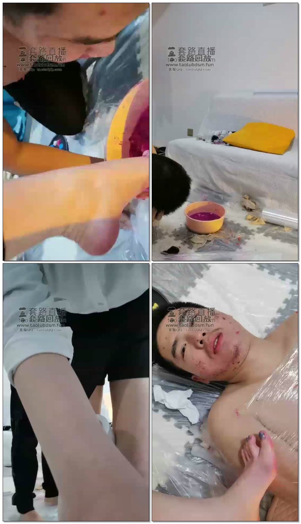 【木秋夜深了】足喂食踩烂食物混合圣水给狗吃木乃