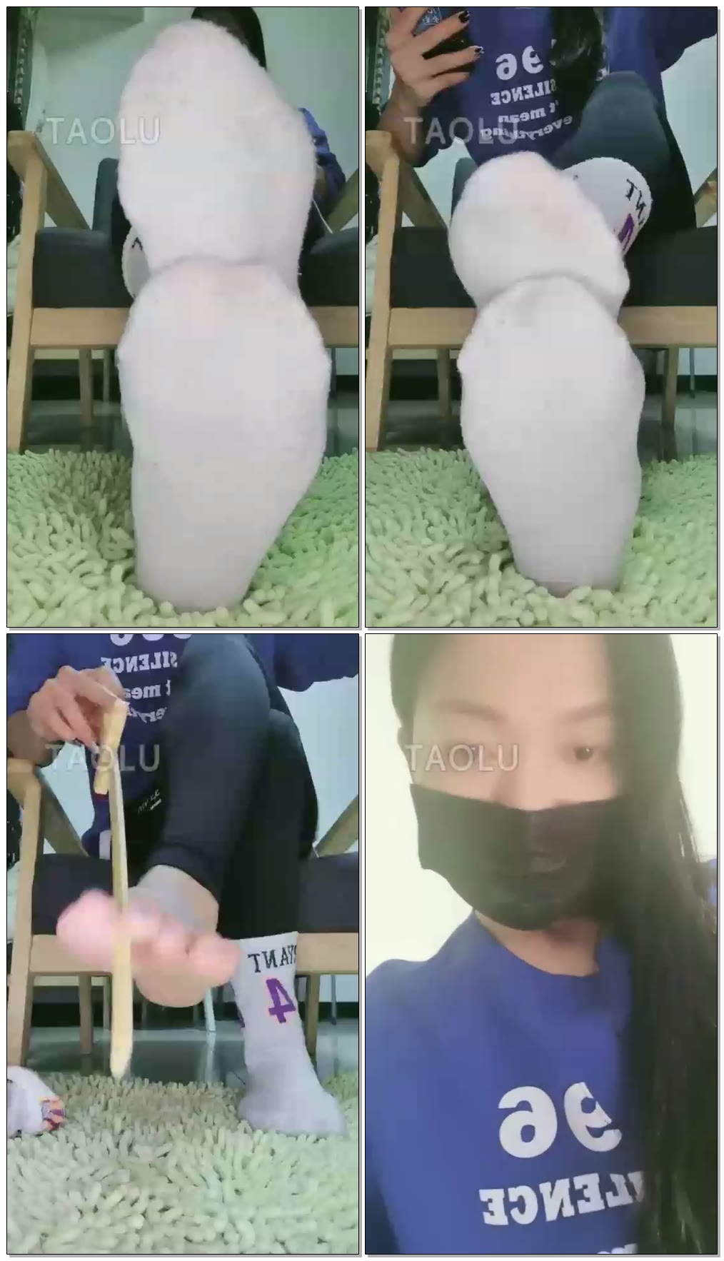 【小蚂蚁女王】第一视角红绿灯白棉抹裸足炸废