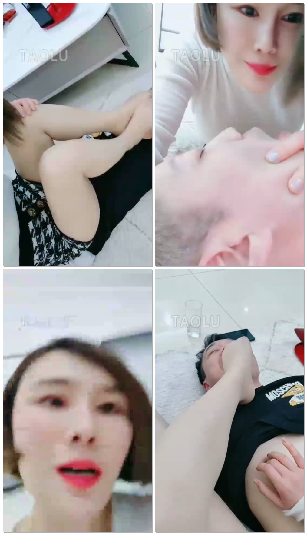 【美丝大】和闺蜜视频差辱贱狗重度耳光极限口水差辱