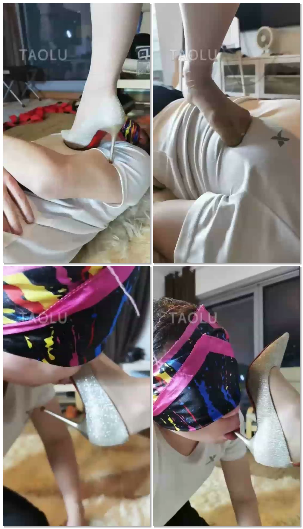 【巴莉女王】高跟踩丝足踩伺候鞋