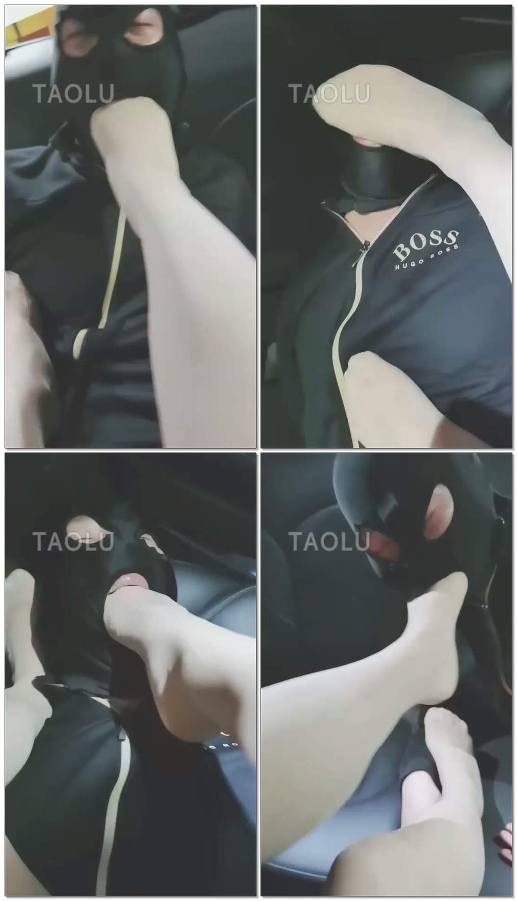 【巴莉女王】车内深喉玩废贱狗