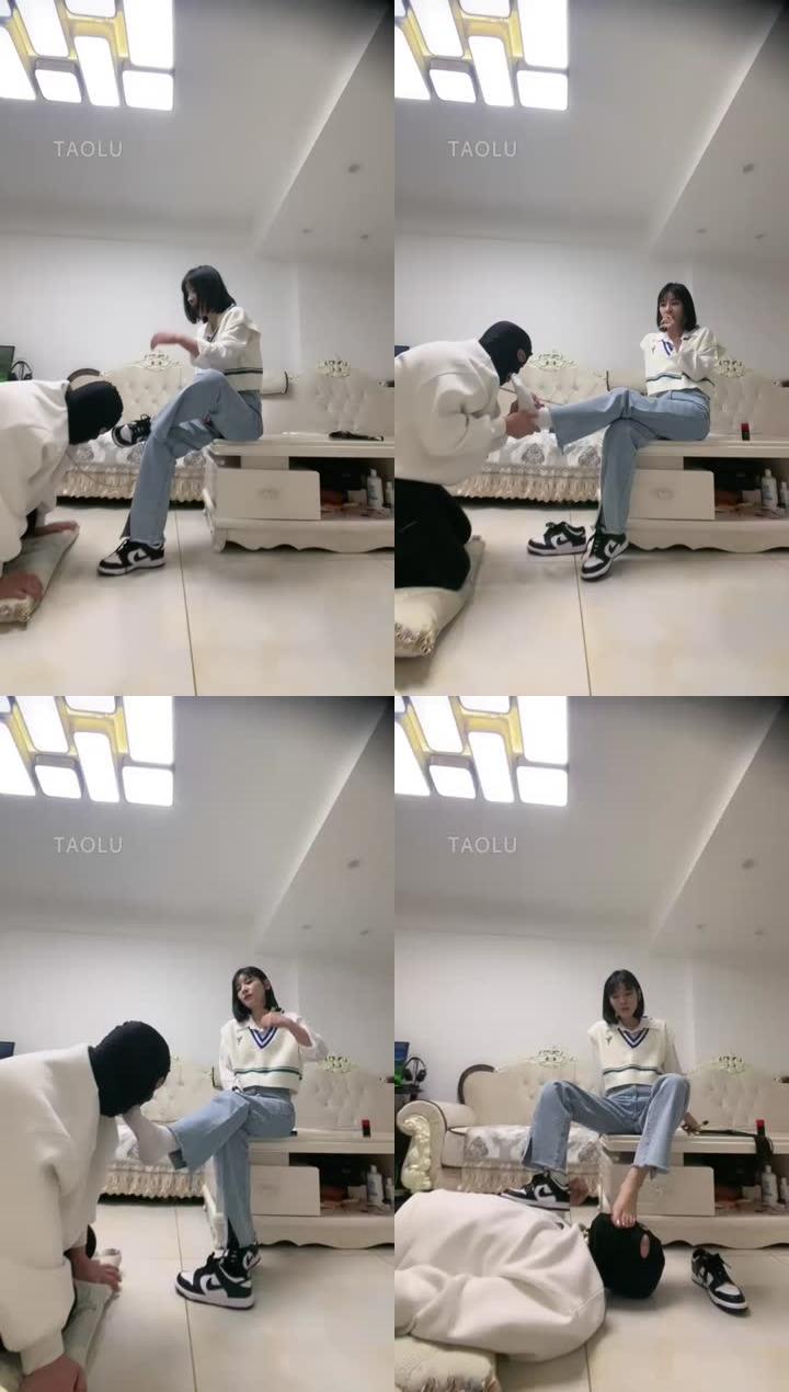 【简一】AJ踩脸棉袜深喉