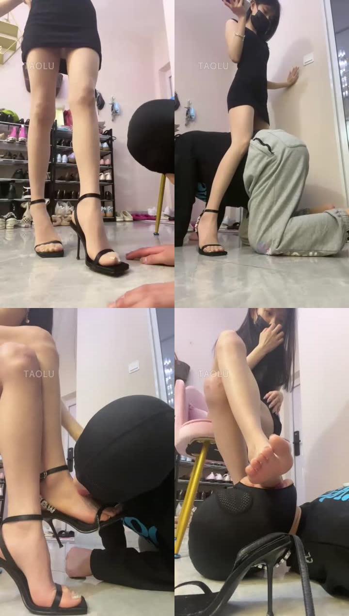【对阿月心动吗s】肉丝高跟凉鞋调狗