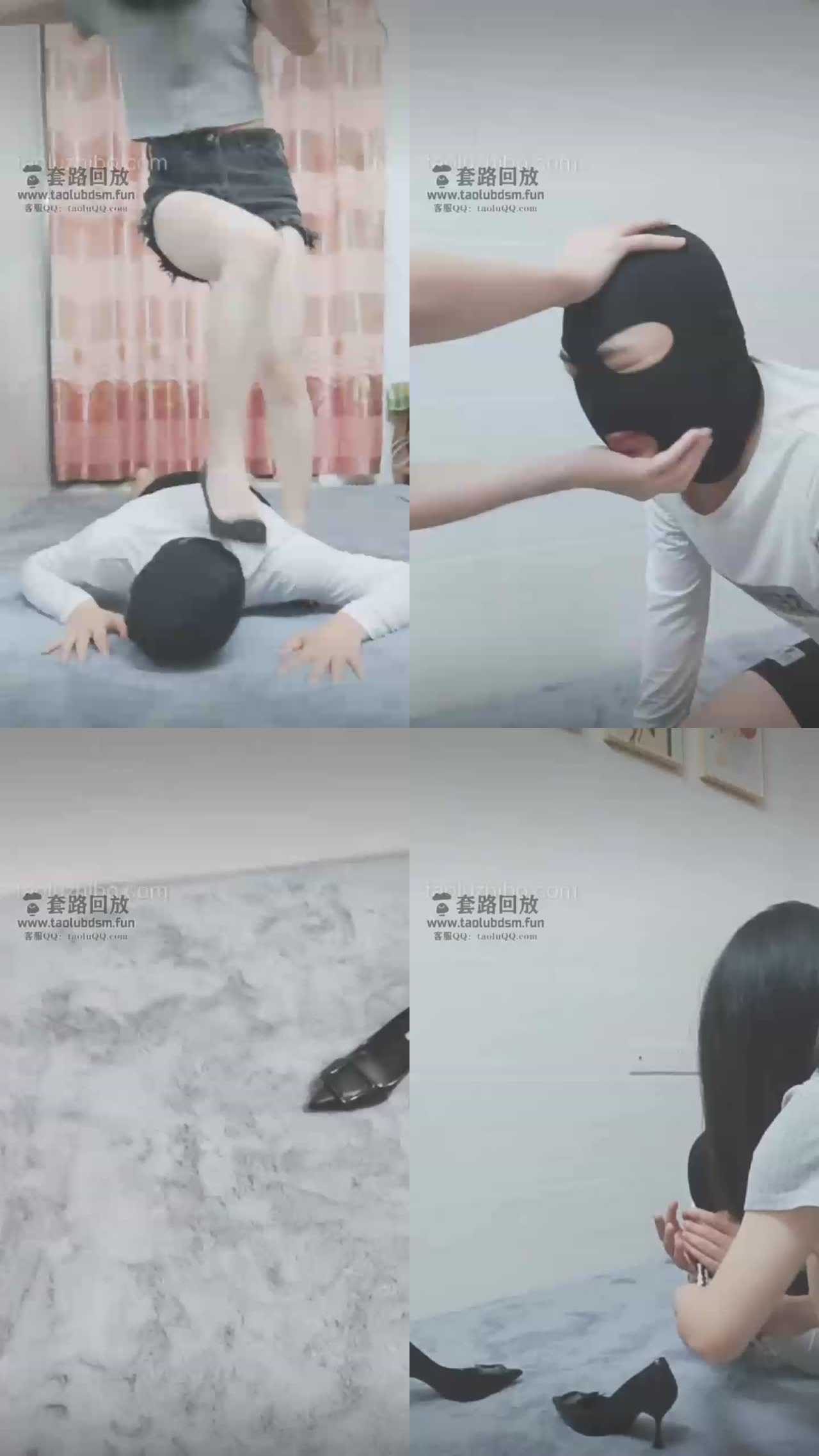 【灵竹女主】耳光专场手脚并用踩踏