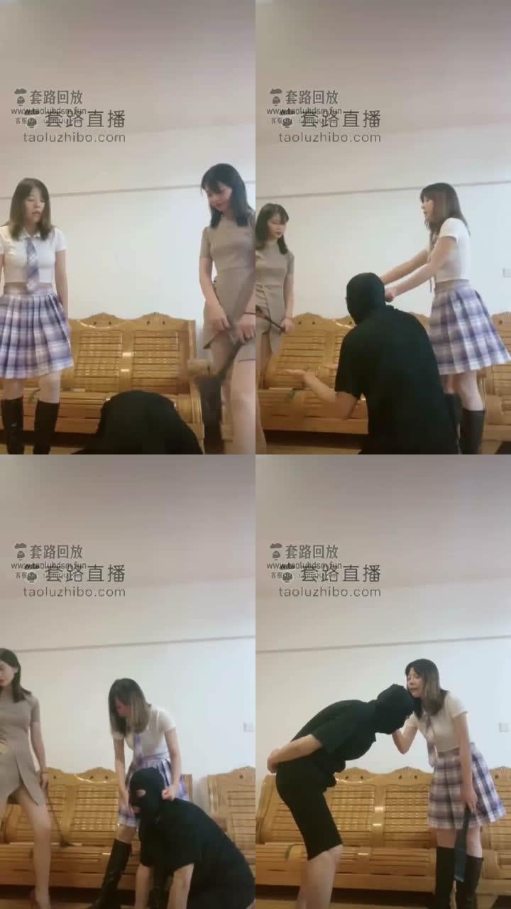 【小猫咪S】带闺蜜暴虐二狗，辱骂踩手耳光