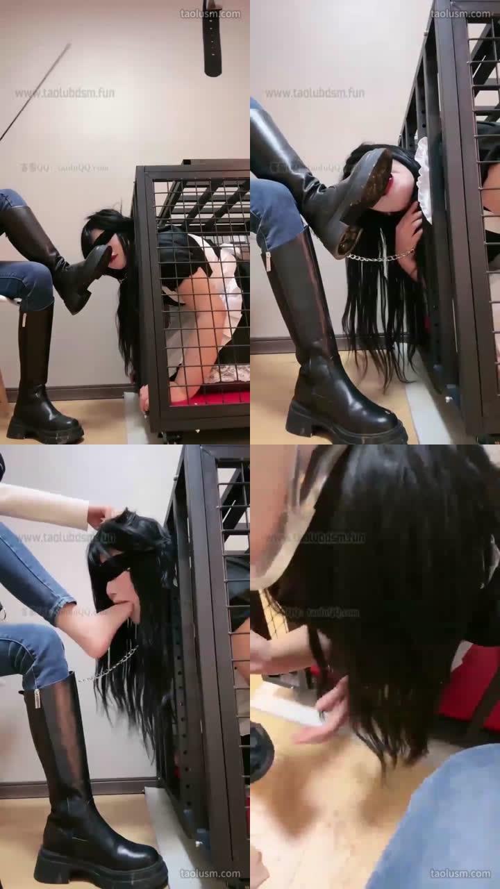 【维妮】家养的女奴清洁主人超脏的鞋底