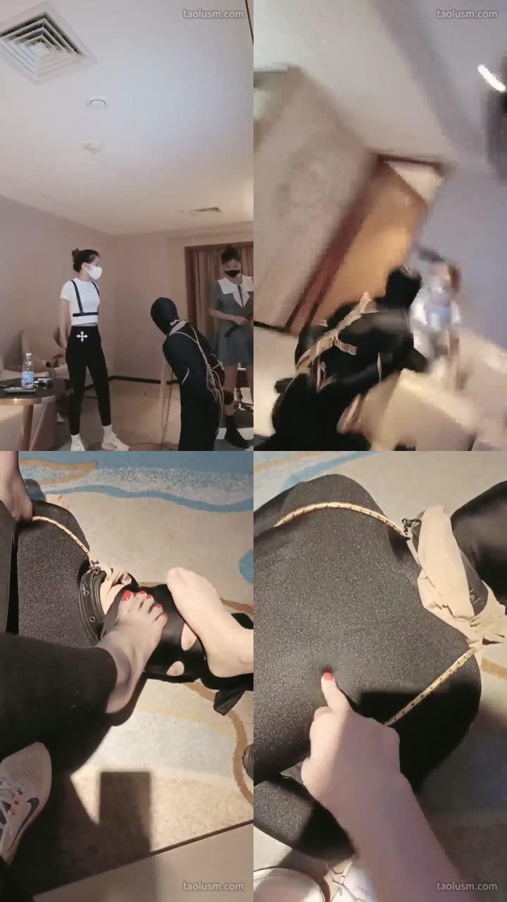 【多多】带闺蜜一起调教素人小白