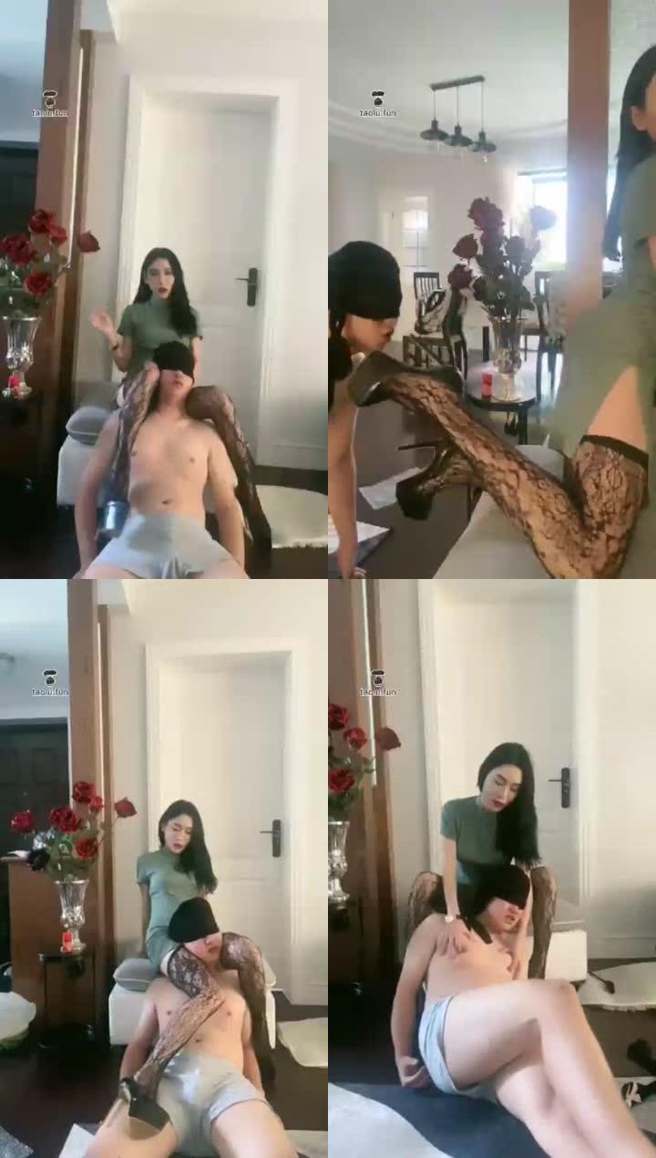【伊茜】姐姐诱惑弟弟舔脚  腿绞  虐乳  口水  闻裆  捏耳朵