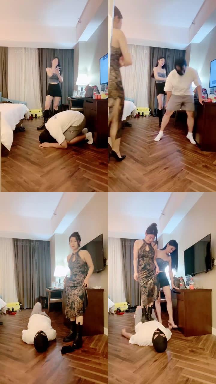 【南乔】双女主踢裆踩踏