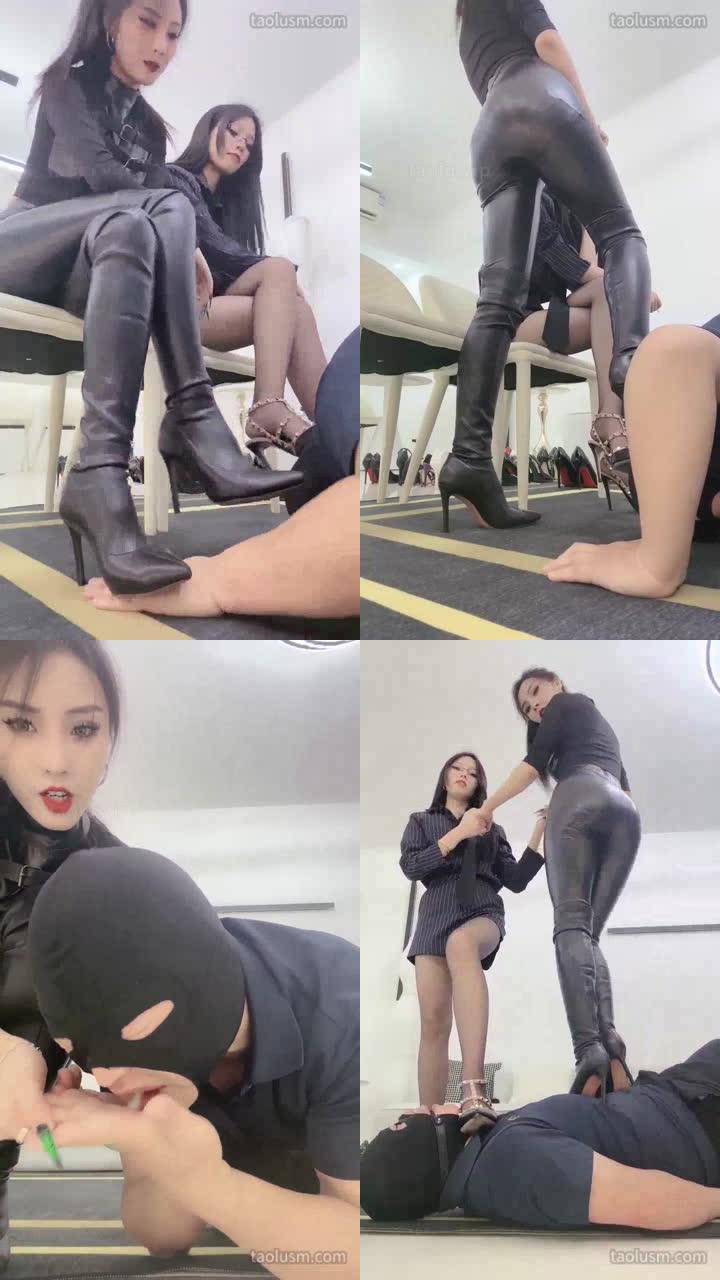 【萱萱】调教双女主任意虐