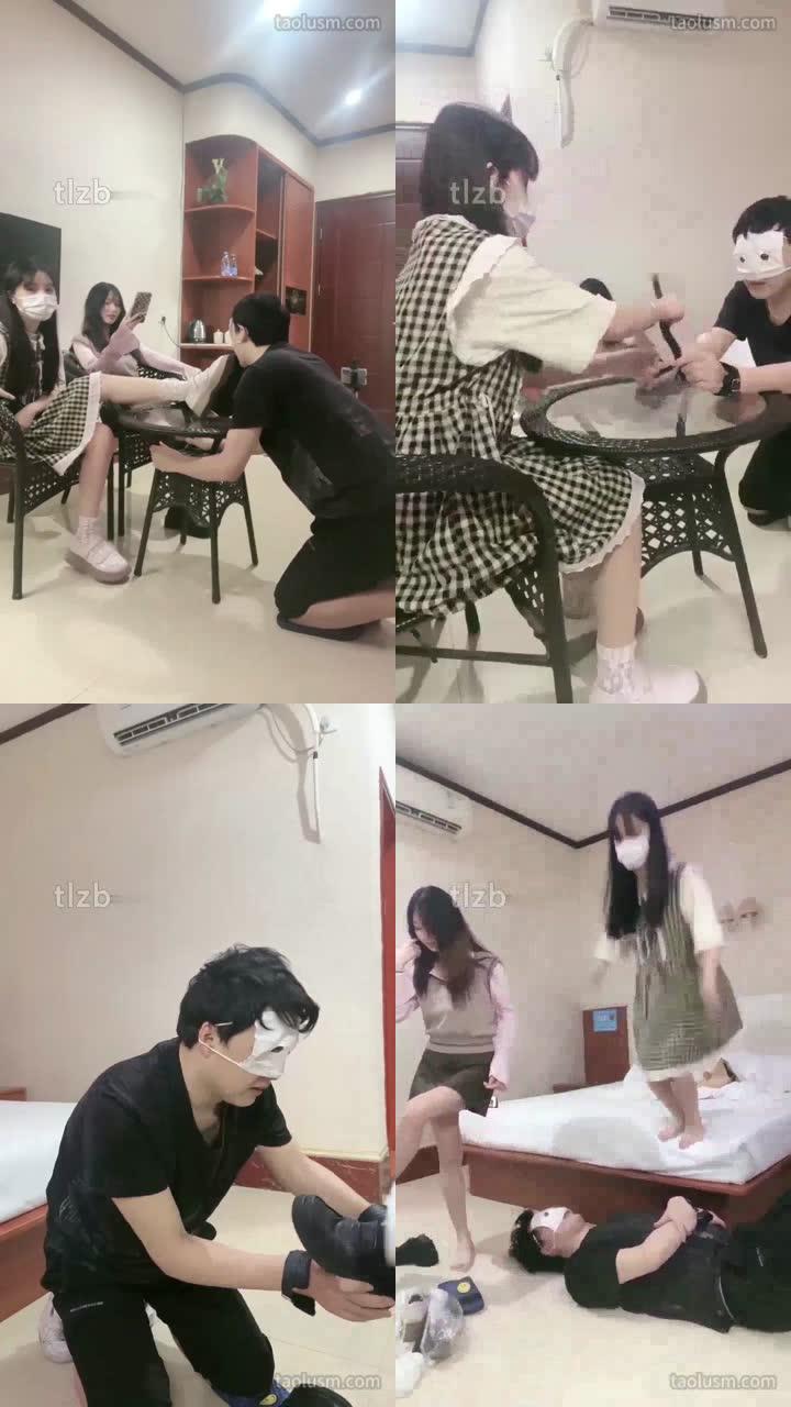 【香芋朱朱】和姐妹一起开发脚奴
