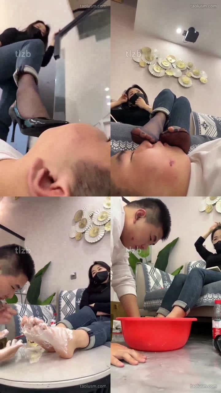 【辣姐】调教舔脚