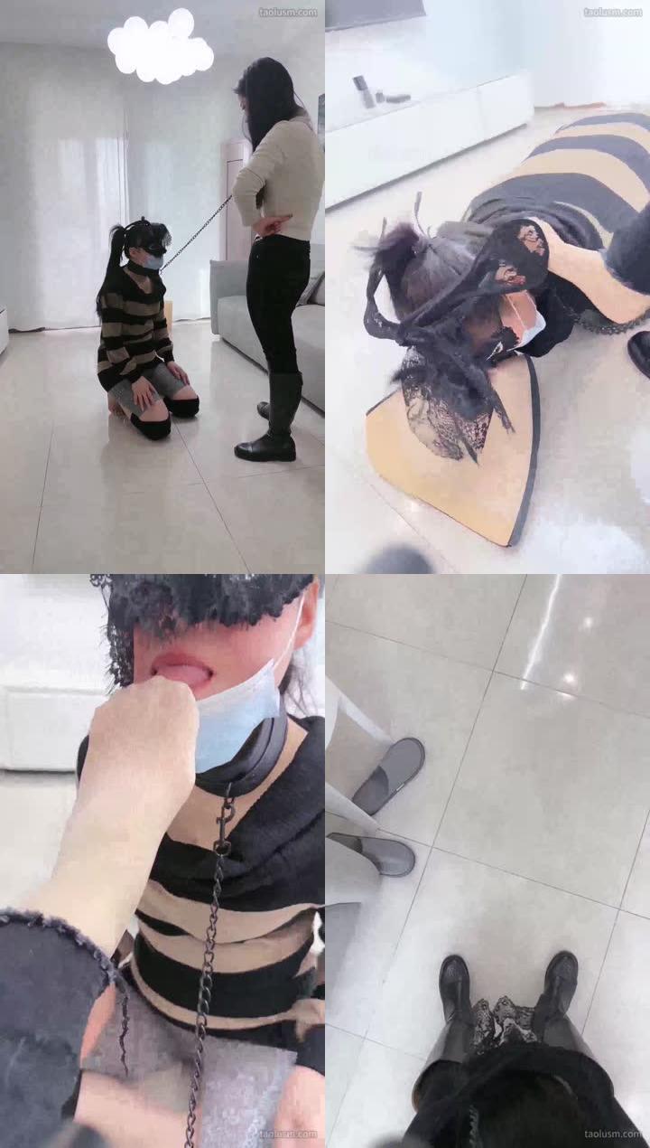 【晚晚】大皮靴调教女奴