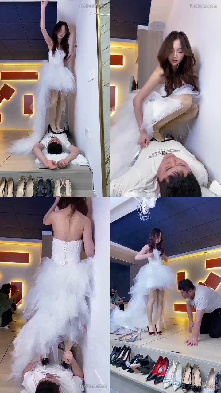 【麋鹿银儿】美女新娘又一次哭喊的刑奴