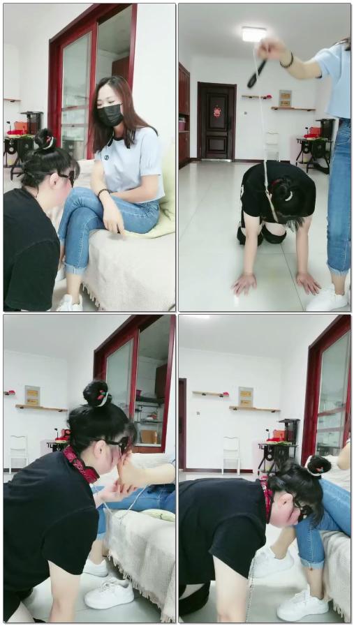 【凌儿女神】TJ检查作业喂食耳光奖励