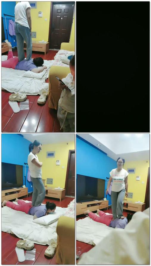 【雯雯可劲吃】素人女女全体重