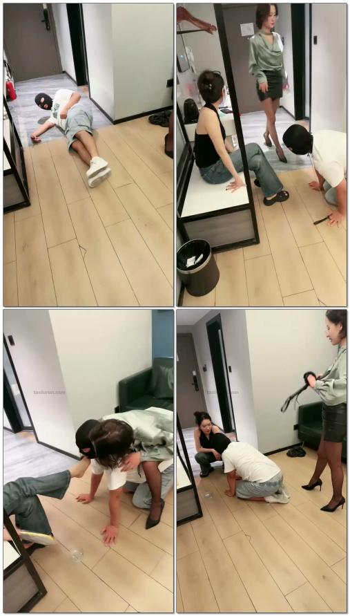 【你们的美呀神】调教双主踩踏耳光鞭打