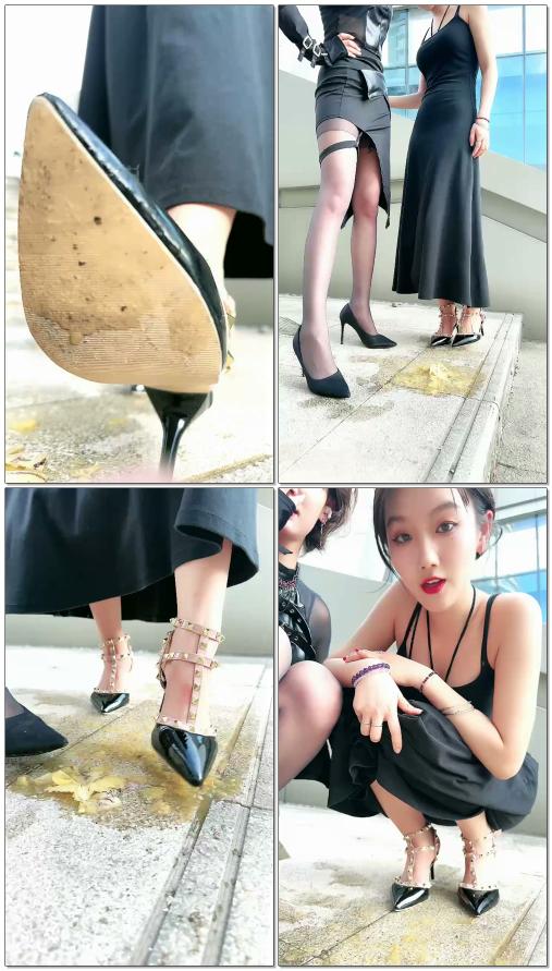 【有希子的圈】第一视角户外狗视角踩踏喂食口水超刺激、极致体验