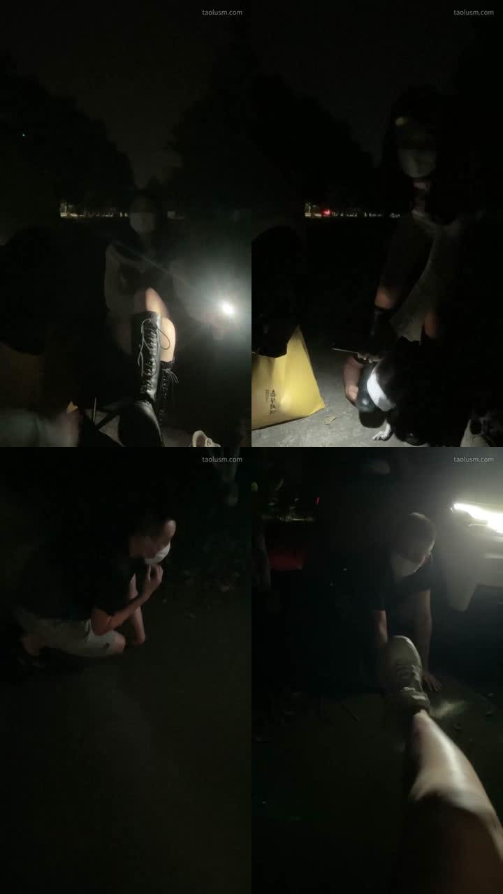 【木万S】首次户外调教贱狗