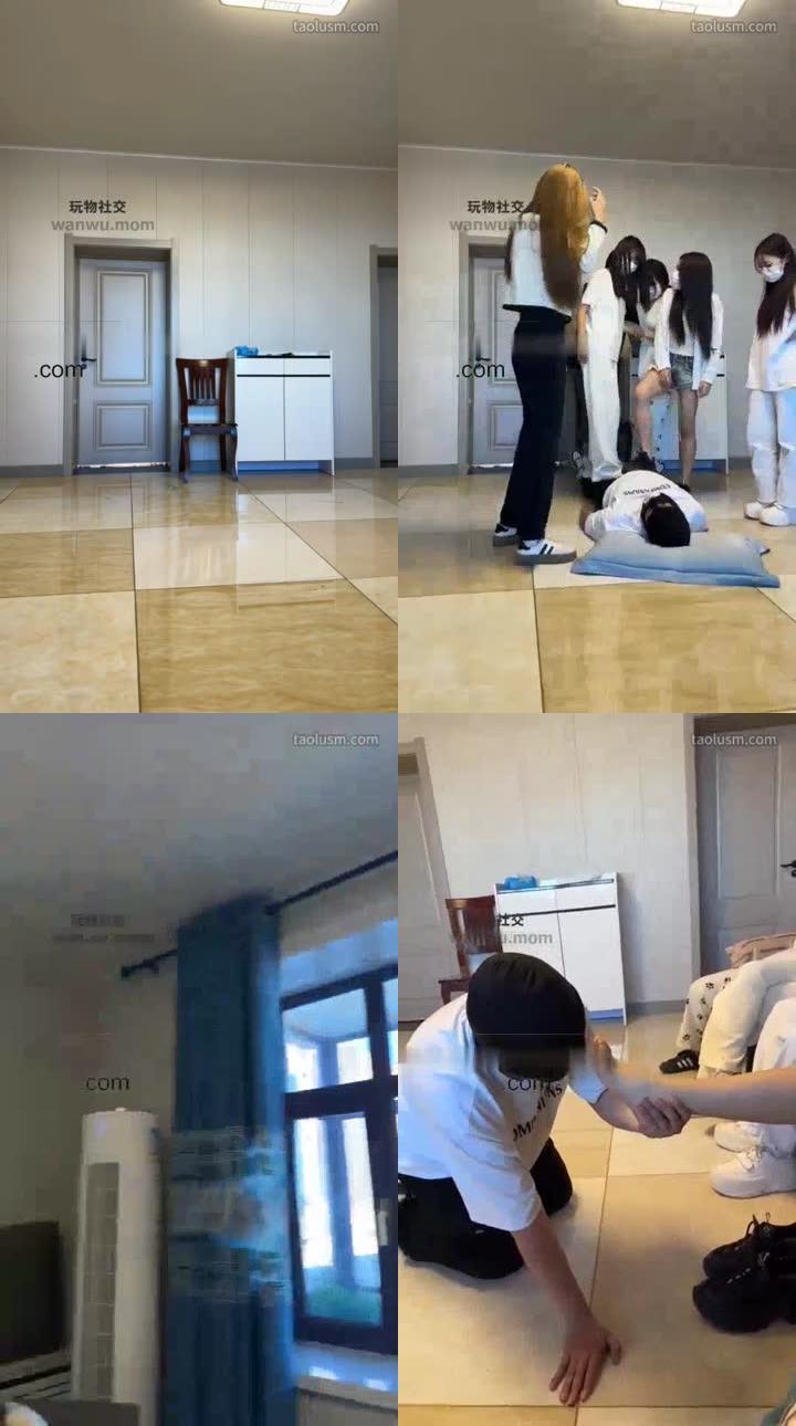 【精神小妹】被女混混抢钱殴打