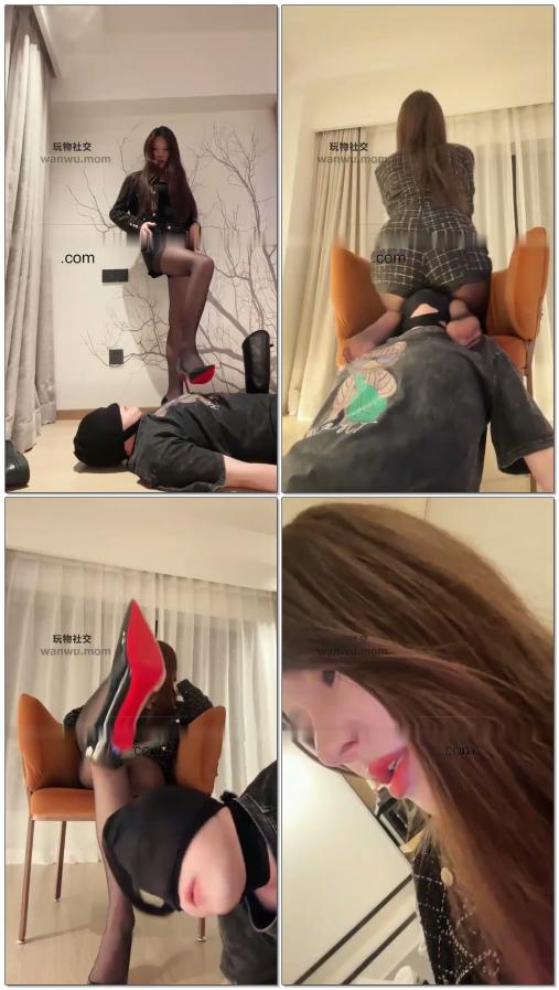 【琪琪】酒店男奴瘦弱的身板