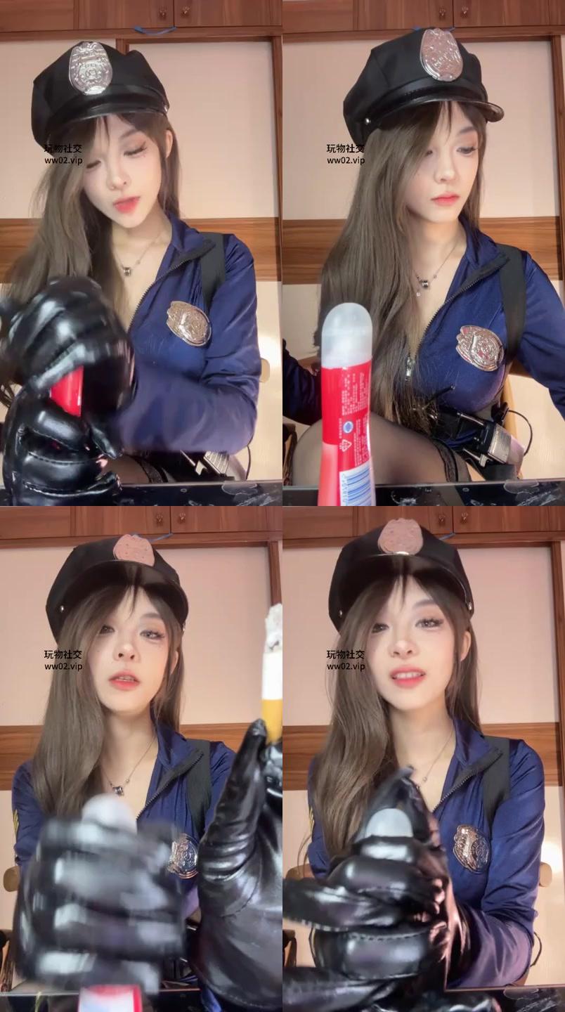 【不知名美女】女警拷问(手套寸止)👮‍♀️