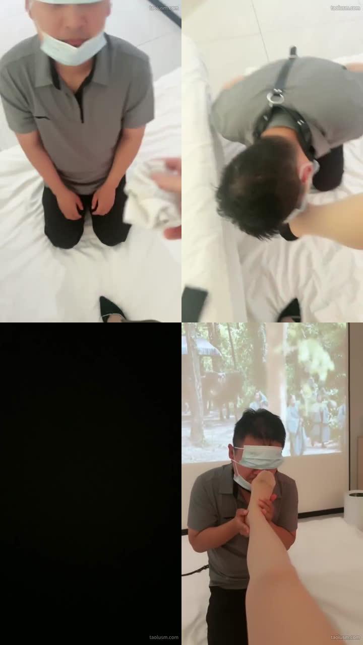 【小原妈妈sss】玩熟睡的狗重体踩踏整只脚深喉狗嘴是洗脚盆