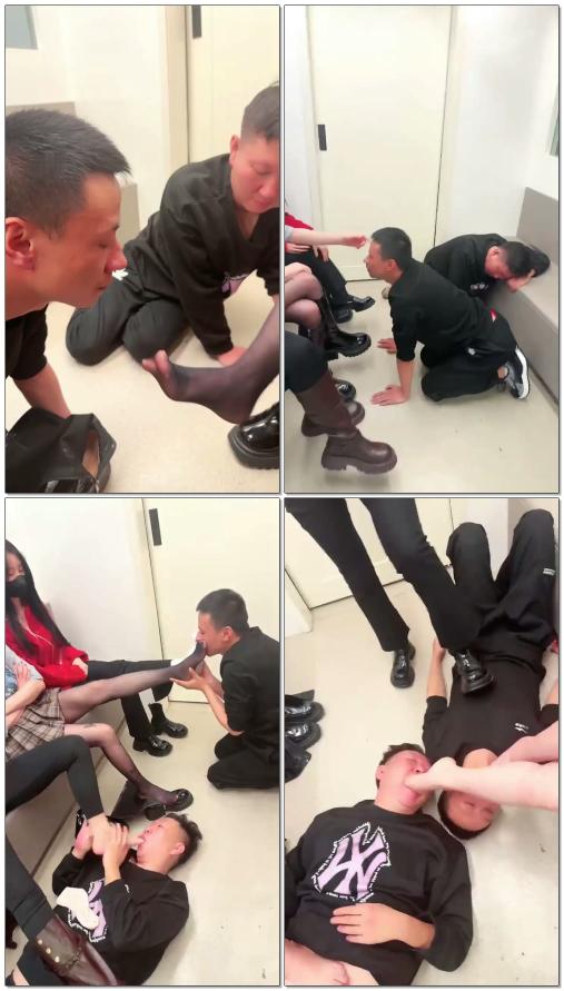 【重庆伊晨s】暴虐地铁猥琐男下带素人小姐姐玩两贱狗