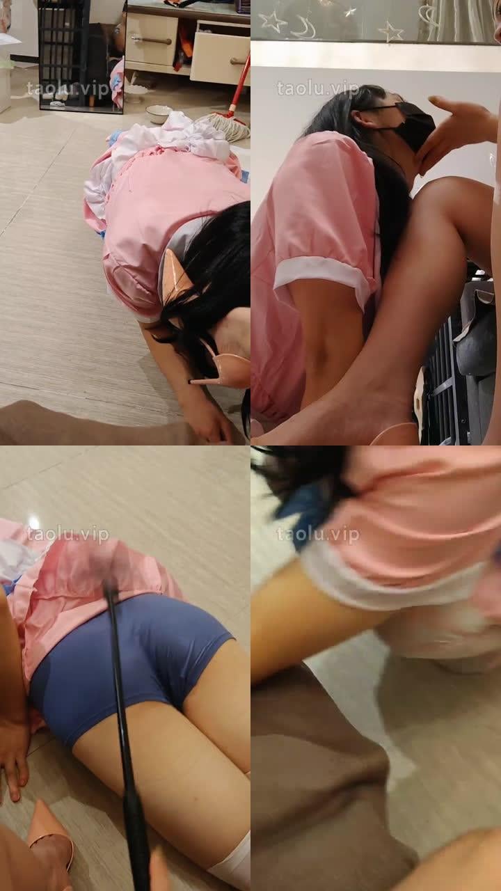 【lucky】玩弄可爱变装狗/户外爬行遛狗