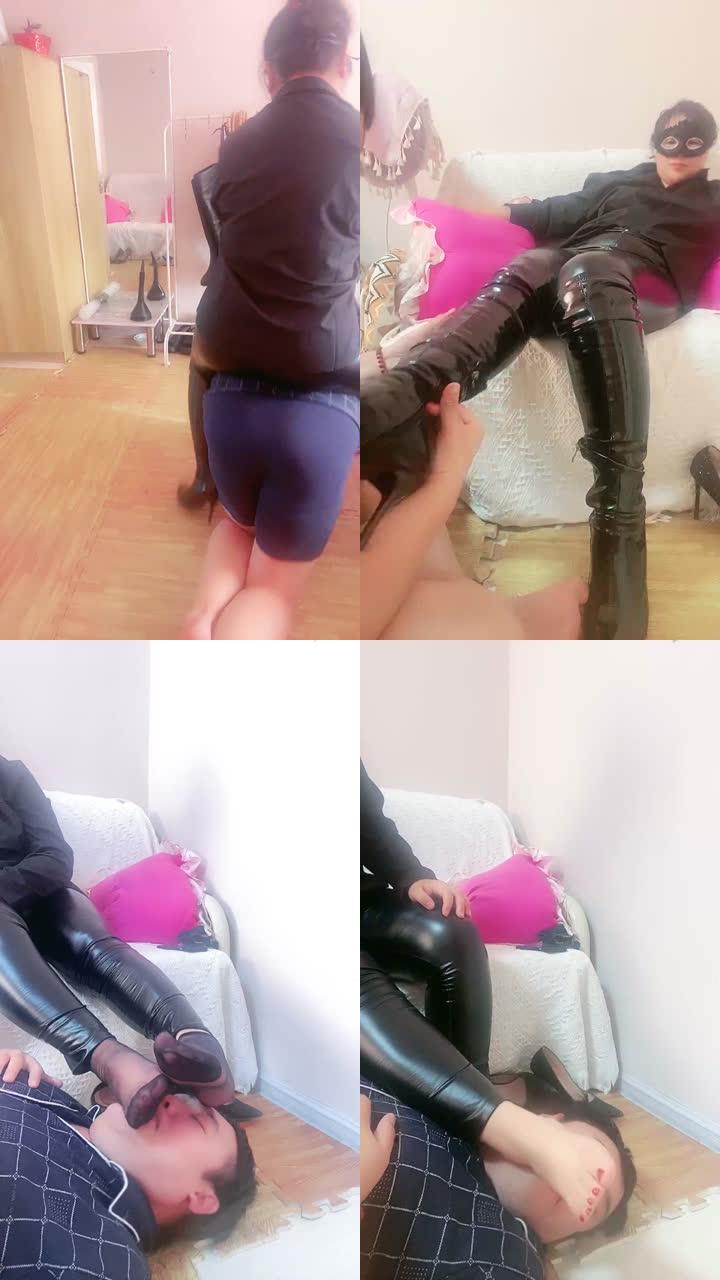 【佳琪女王s】皮靴鞭打