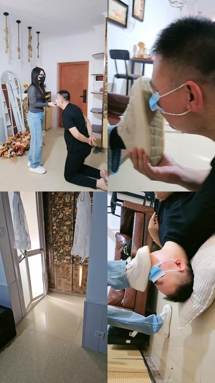 【夏娃】40岁老狗耳光圣水鞋底奴