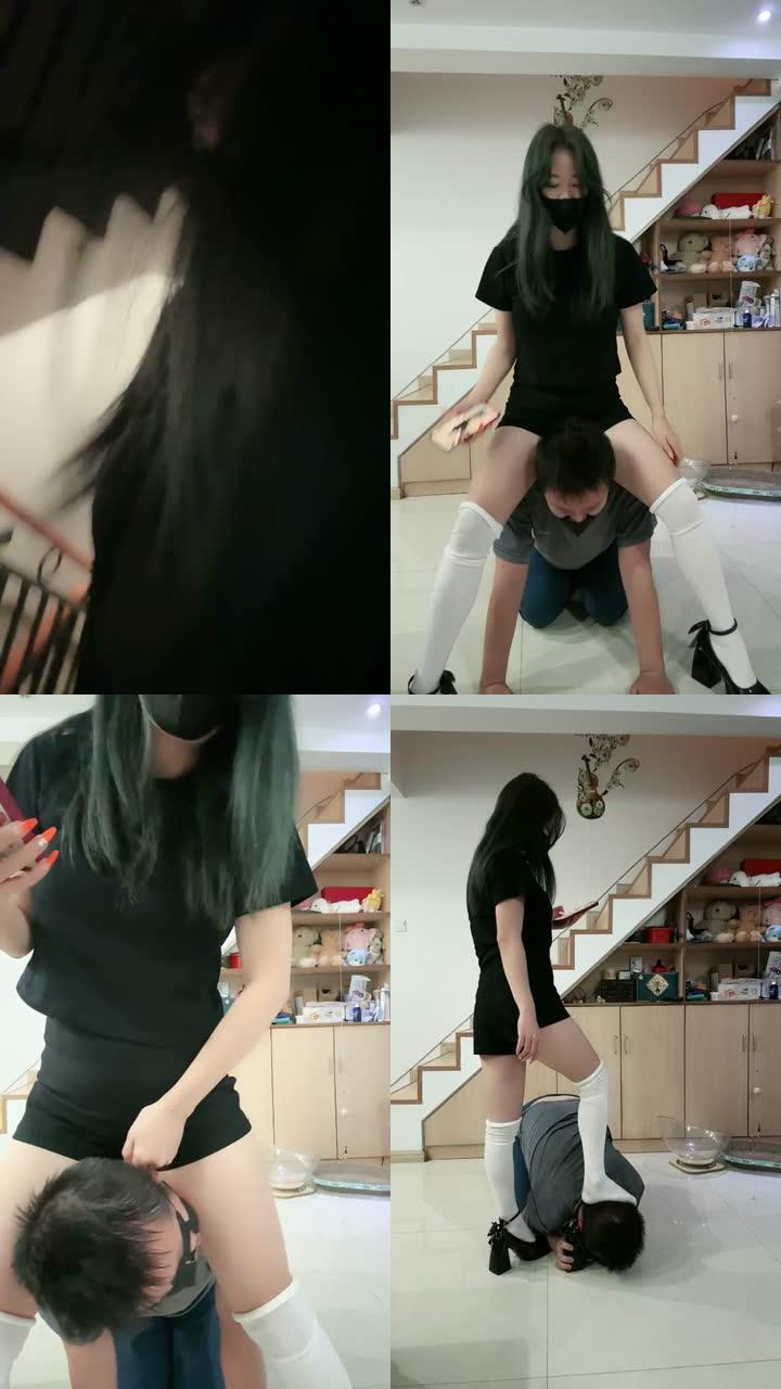 【然然而】骑马/揪耳朵/吃烟灰/皮鞋白袜踢踹/踩踏耳光