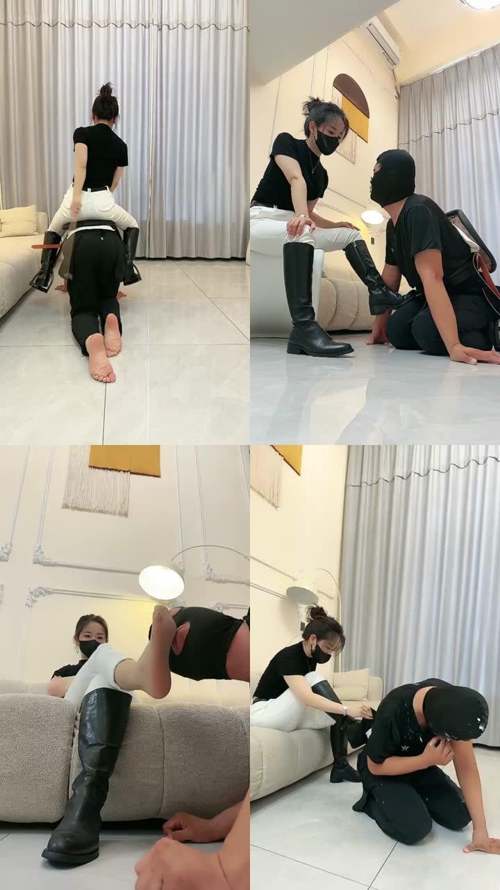 【辣姐】策马奔腾狠抽/累了奖励口水酸奶-舔靴底/踩踏