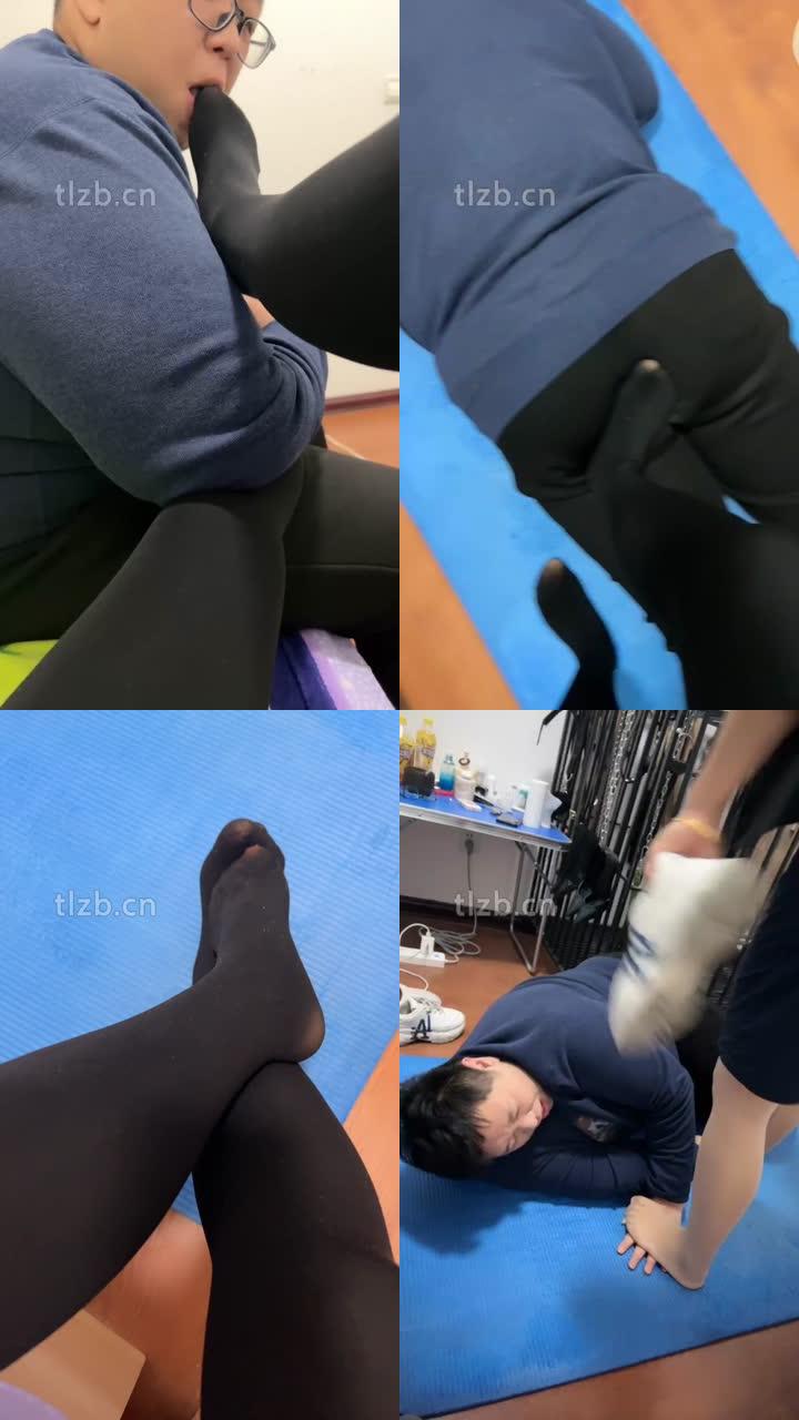 【冰色】原味黑丝脚恋足舔/骑马