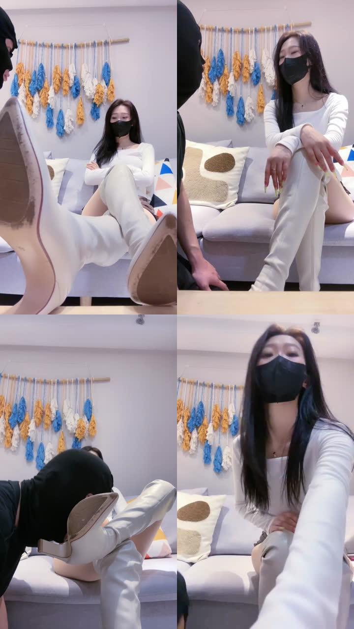 【陈莹斯】惩罚迟到狗-舔超脏靴底/揪耳朵/耳光/踩狗舌