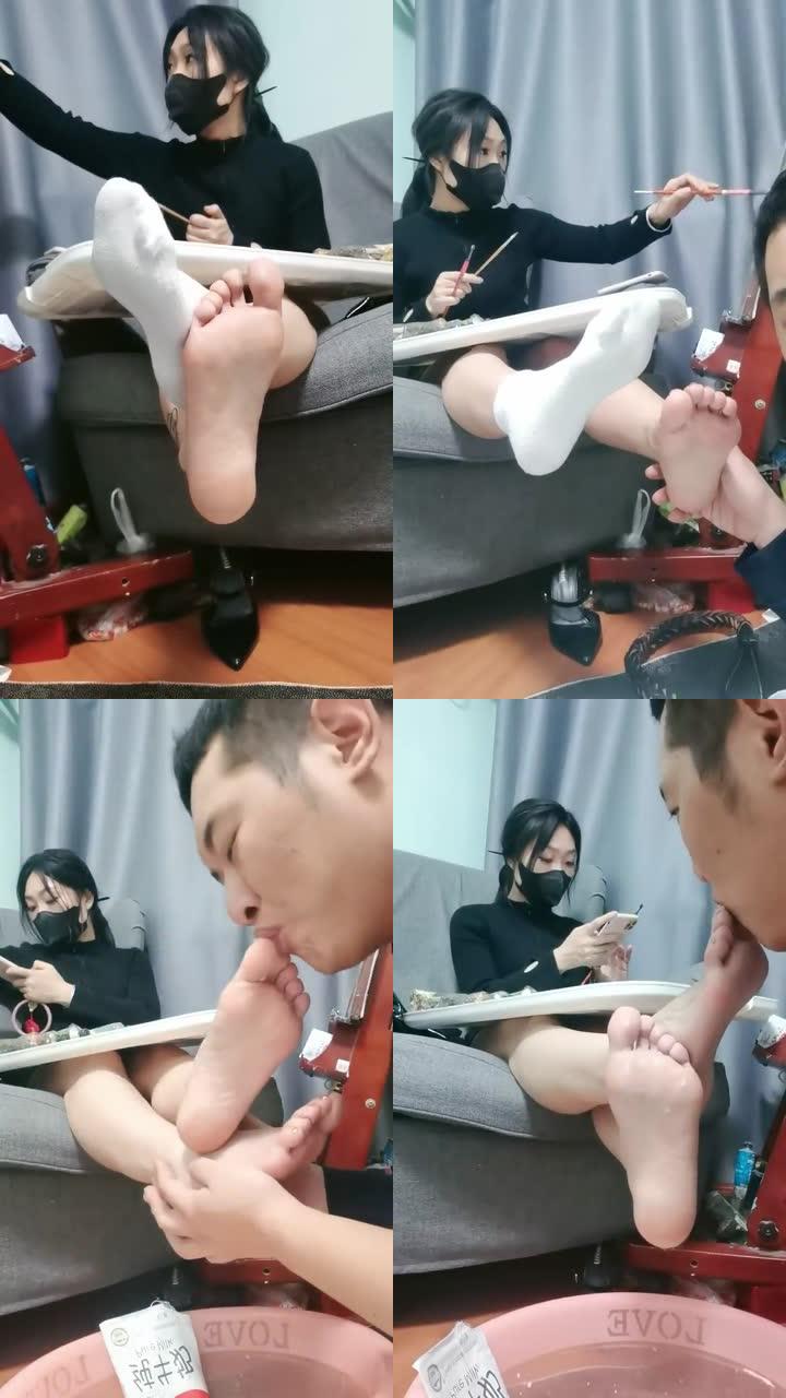 【巍一】学生S白袜恋足调