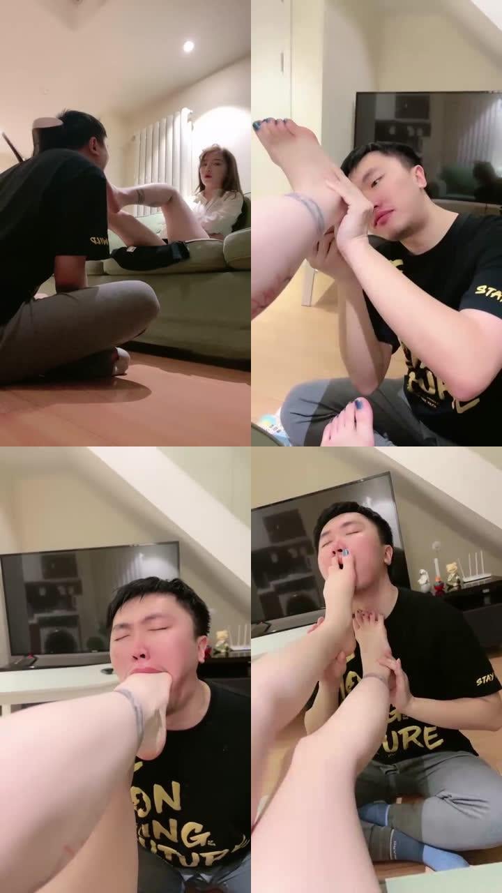 【领主老大】裸足强制深喉插吐