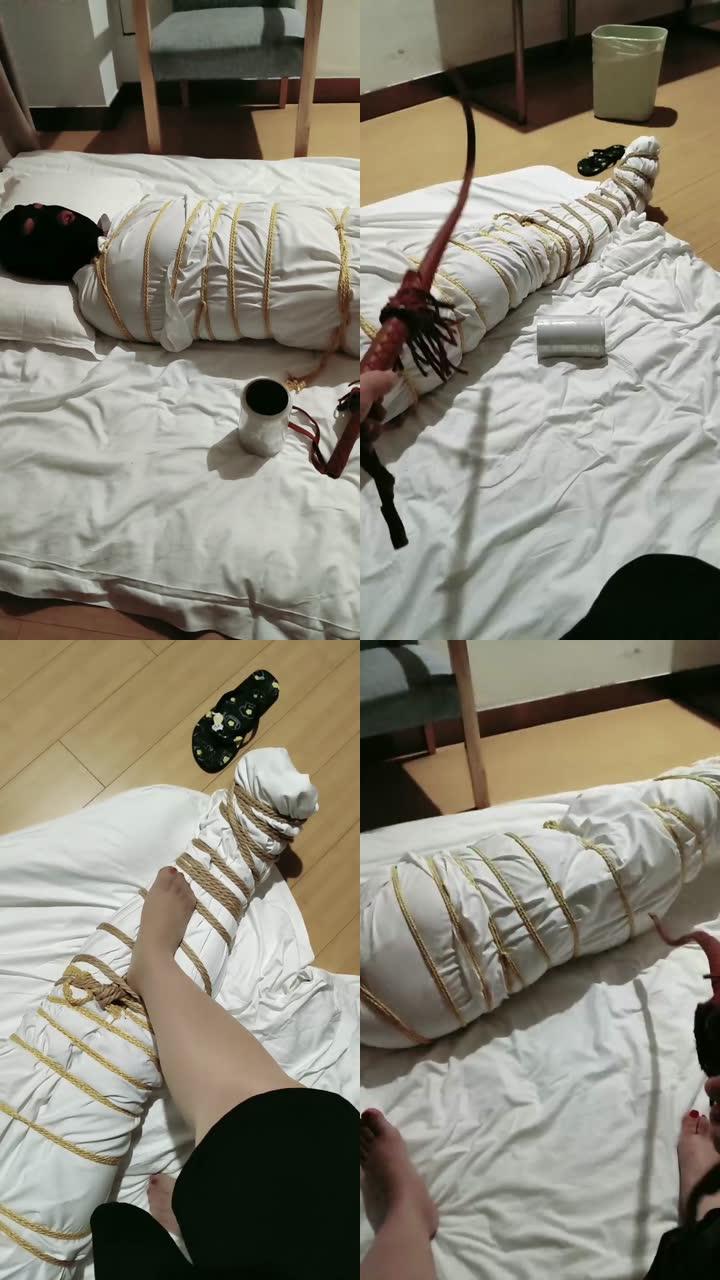 【小米大大】全包木乃伊捆绑窒息囚禁