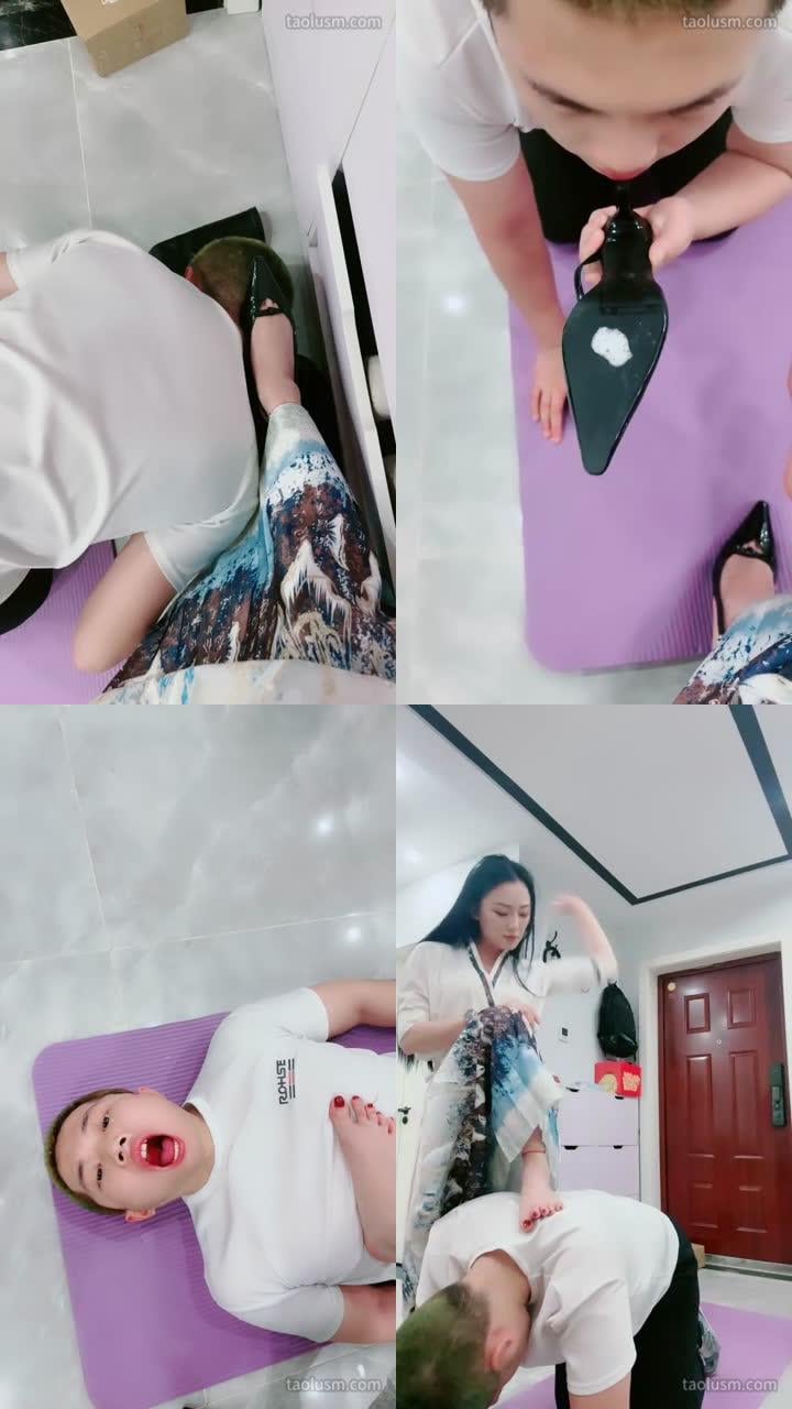 【三娘】跪舔脏鞋裸足/吮吸鞋跟/喂口水耳光/sp