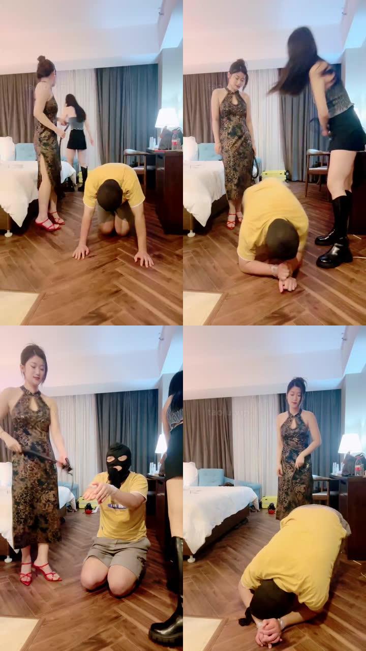 【南乔大大】捆绑丝袜塞嘴重度抽打/喝圣水