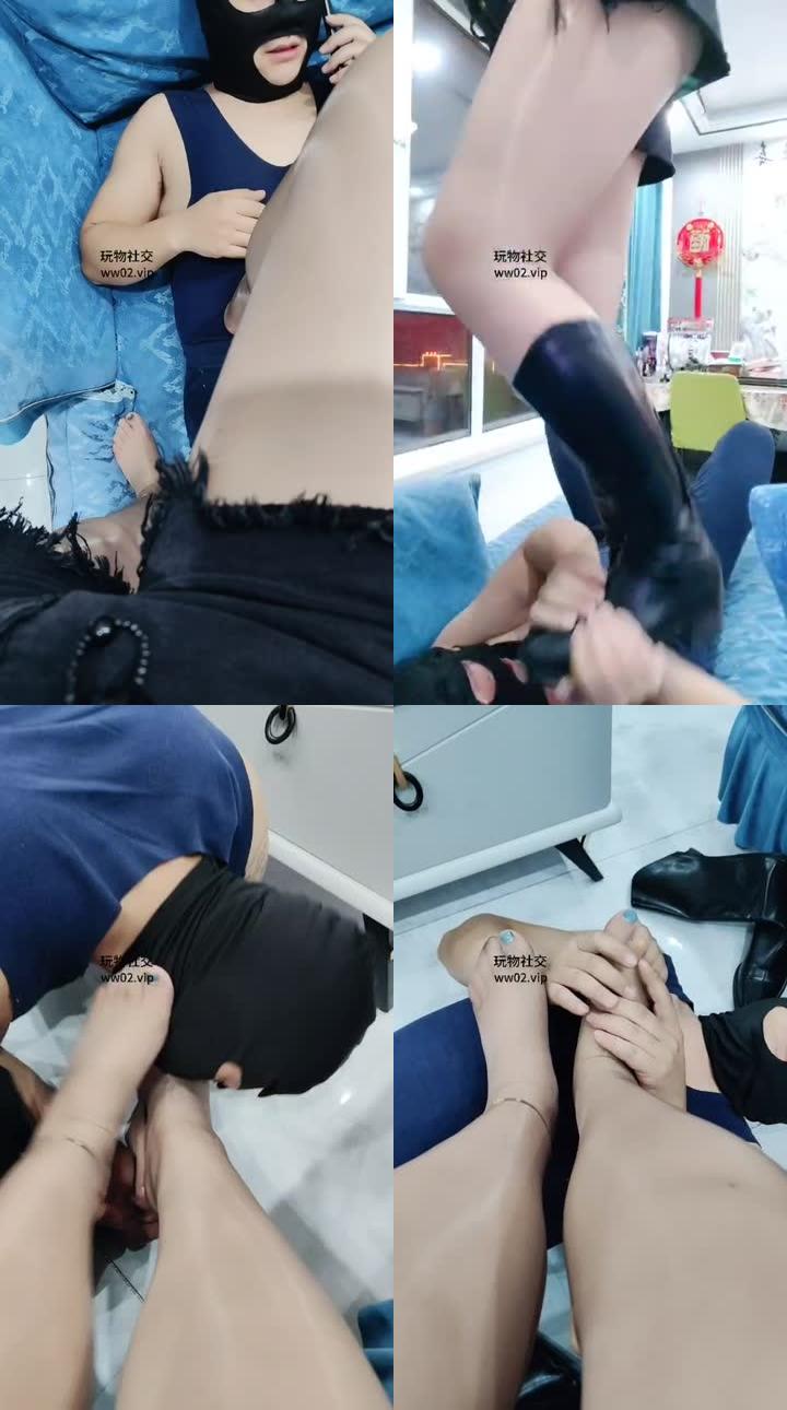 【李老师】高跟长靴肉丝踩踏