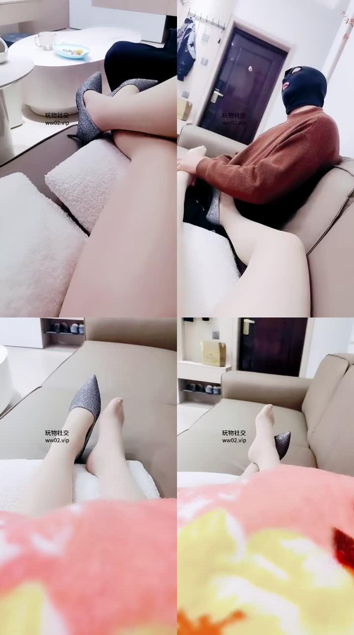 【一璇】肉丝高跟挑逗抖M