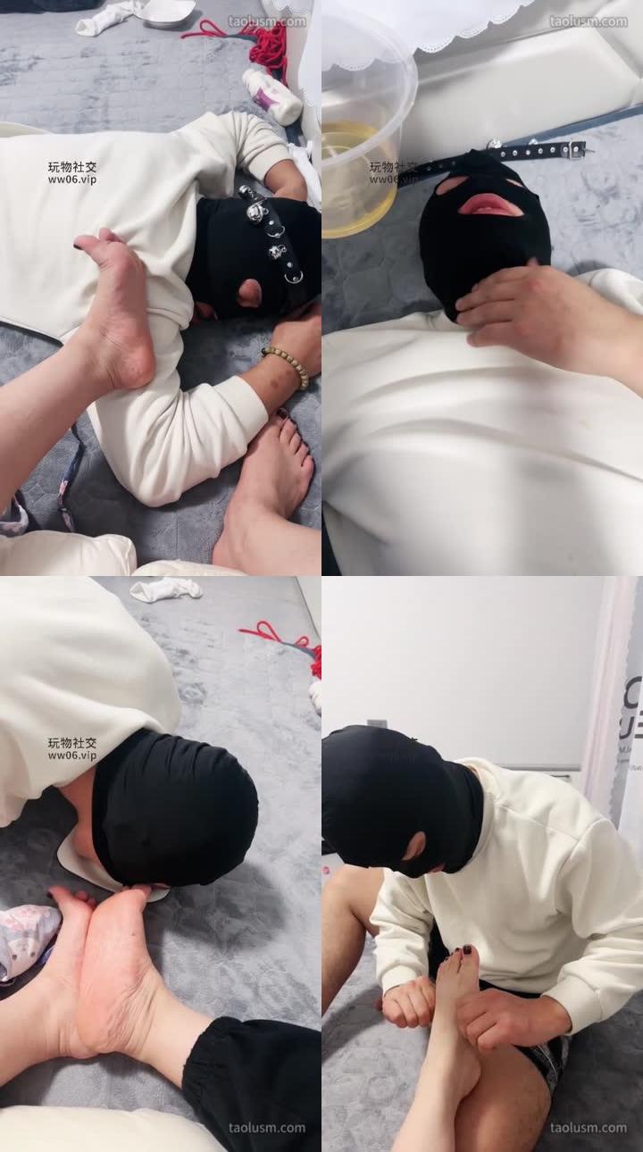 【恩恩女神】舔酸奶玉足/赏赐狗舌舔圣水
