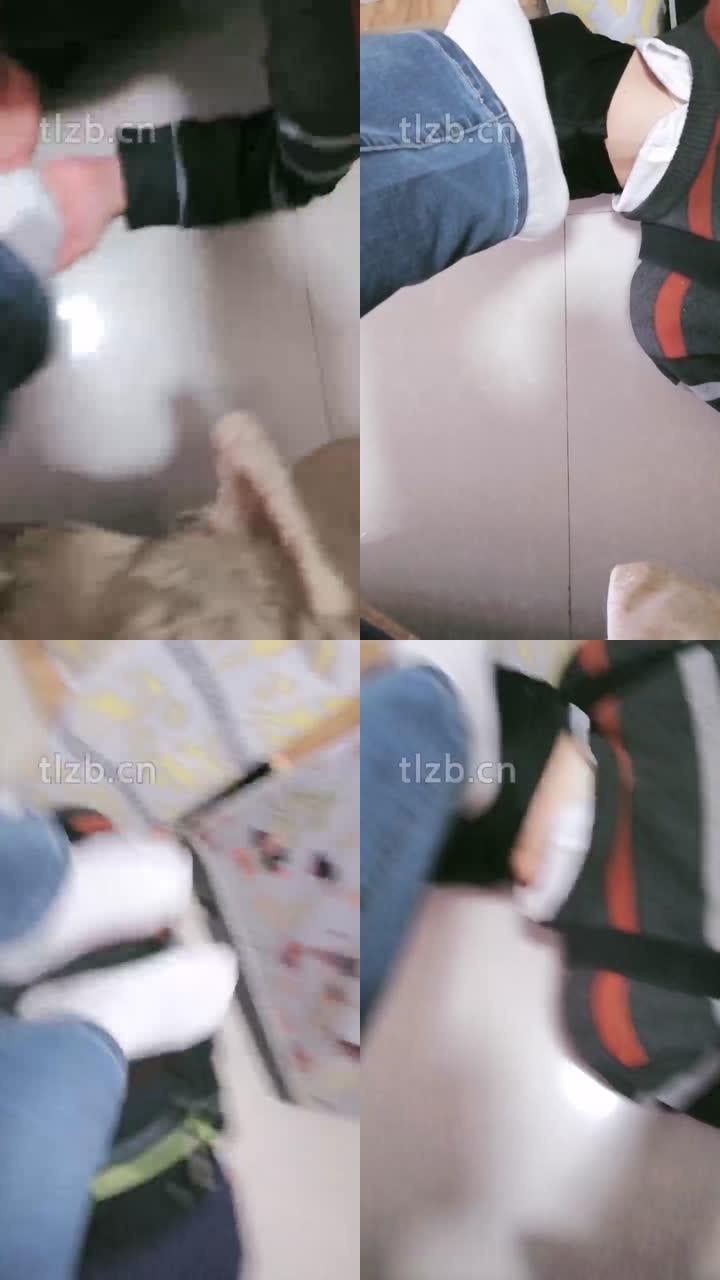 【蓝蜻蜓】白袜脚窒息踩/藤条抽