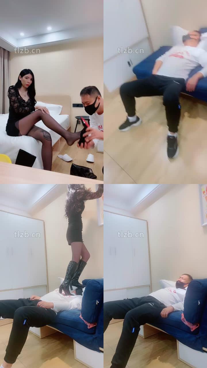 【陈甜女帝】长靴高跟全体重踩踏