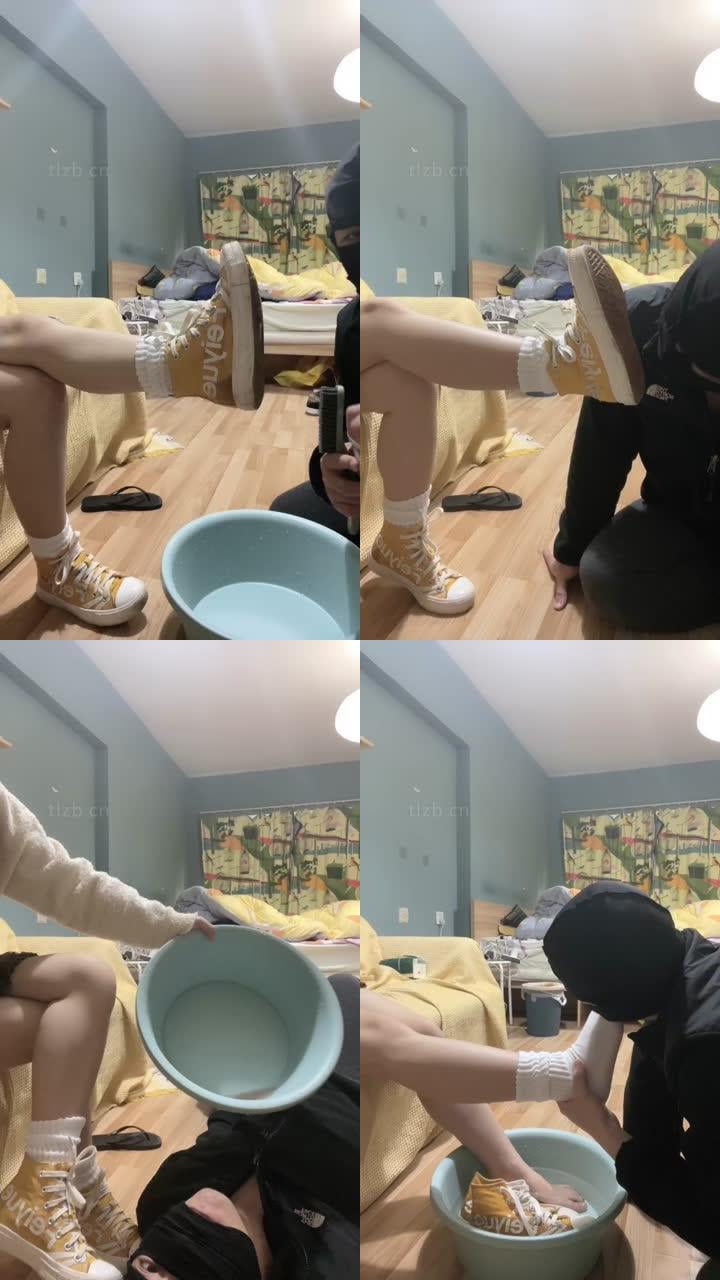 【黑泽兮】刷鞋匠的日常-高帮帆布鞋白袜