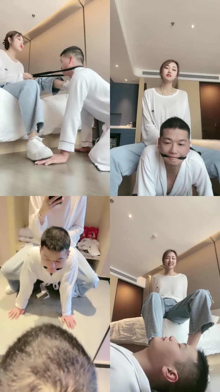 【辣妈】小白鞋碾压-骑马踢裆/舔地上浓痰/腿绞掐脖窒息